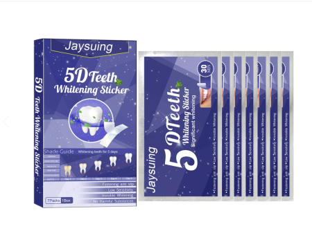 Jaysuing 5D Whitening Teeth Sticker - 7 Packs